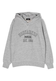 Dsquared2 Kids logo-print cotton hoodie - Grau