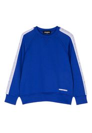 Dsquared2 Kids logo-tape crew-neck sweatshirt - Blau