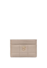 Dsquared2 logo-plaque leather card holder - Nude