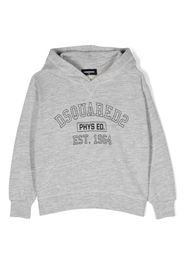 Dsquared2 Kids logo-print cotton hoodie - Grau