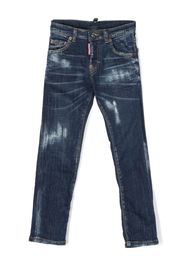 Dsquared2 Kids bleached-effect straight-leg jeans - Blau