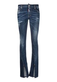 Dsquared2 low-rise bootcut jeans - Blau