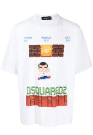 Dsquared2 logo-print cotton T-shirt - Weiß