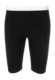 Dsquared2 logo-waistband stretch-cotton cycling shorts - Schwarz