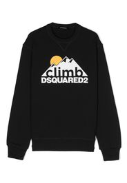 Dsquared2 Kids Sweatshirt mit Logo-Print - Schwarz