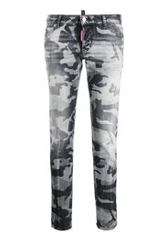 Dsquared2 camouflage-print skinny jeans - Schwarz