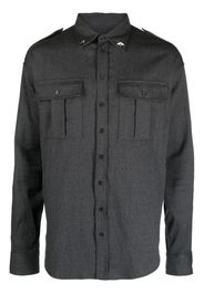 Dsquared2 long-sleeve virgin wool shirt - Grau