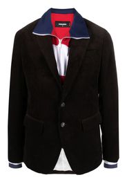 Dsquared2 layered single-breasted blazer - Braun