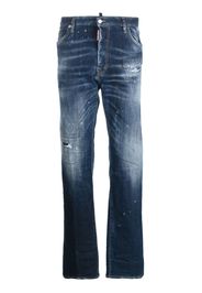 Dsquared2 mid-rise straight-leg jeans - Blau