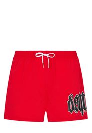 Dsquared2 Badeshorts mit Logo-Print - Rot