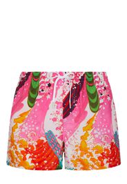 Dsquared2 Badeshorts mit abstraktem Print - Rosa