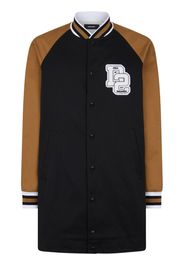 Dsquared2 Einreihiger Mantel mit Logo-Applikation - Schwarz