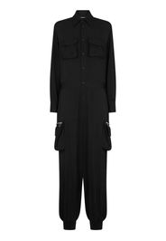 Dsquared2 Jumpsuit mit weitem Bein - Schwarz