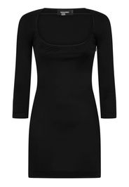 Dsquared2 Minikleid mit V-Ausschnitt - Schwarz