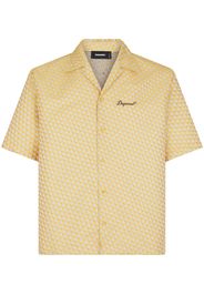 Dsquared2 Hemd mit geometrischem Print - Gelb