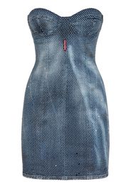 Dsquared2 Verziertes Minikleid - Blau