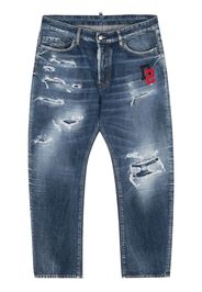 Dsquared2 Bro ripped cropped jeans - Blau