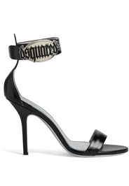Dsquared2 Sandalen mit Logo-Schild - Schwarz