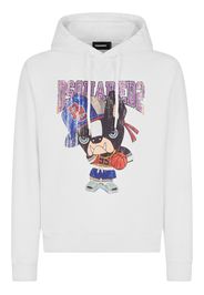 Dsquared2 Hoodie mit grafischem Print - Weiß