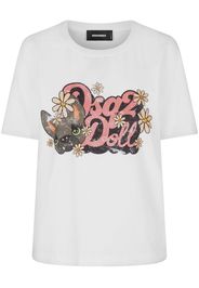 Dsquared2 T-Shirt mit Logo-Print - Weiß