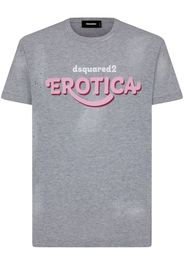 Dsquared2 T-Shirt mit "Erotica"-Print - Grau