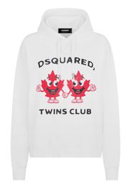 Dsquared2 Hoodie mit grafischem Print - Weiß