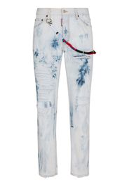 Dsquared2 Gerade Jeans im Distressed-Look - Nude