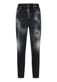 Dsquared2 Tapered-Jeans im Distressed-Look - Schwarz