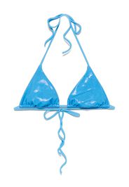 DSQUARED2 metallic-sheen triangle bikini top - Blau