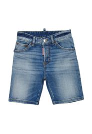 Dsquared2 Kids Commando Jeans-Shorts - Blau