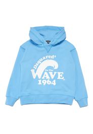 Dsquared2 Kids Hoodie mit Logo-Print - Blau