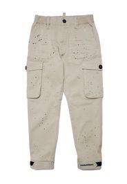 Dsquared2 Kids Hose mit Farbklecksen - Nude