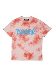 Dsquared2 Kids T-Shirt mit Batikmuster - Rot