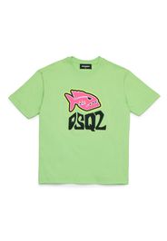 Dsquared2 Kids logo-print cotton T-shirt - Grün