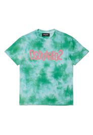 Dsquared2 Kids T-Shirt mit Batikmuster - Grün