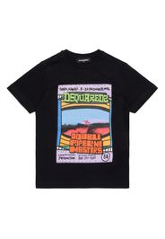 Dsquared2 Kids graphic-print cotton T-shirt - Schwarz