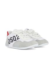 DSQUARED2 KIDS logo-detail suede sneakers - Weiß