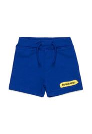 Dsquared2 Kids Joggingshorts mit Logo-Print - Blau
