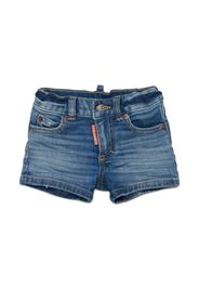 Dsquared2 Kids Jeans-Shorts mit Tragefalten - Blau