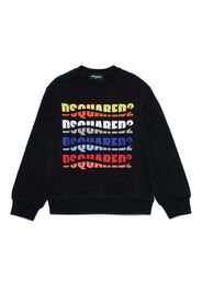 Dsquared2 Kids logo-print cotton sweatshirt - Schwarz