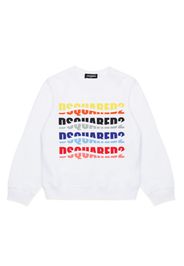 Dsquared2 Kids logo-print cotton sweatshirt - Weiß