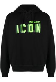Dsquared2 logo-print cotton hoodie - Schwarz