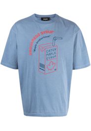 Dsquared2 logo-print cotton T-shirt - Blau