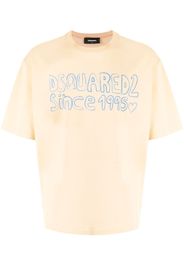Dsquared2 logo-print cotton T-shirt - Gelb