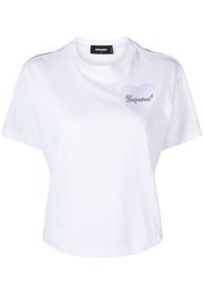 Dsquared2 T-Shirt mit Logo-Applikation - Weiß