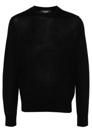 Dsquared2 D2 virgin wool jumper - Schwarz