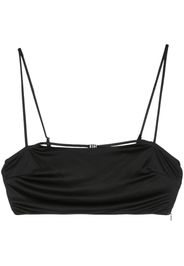 Dsquared2 Cropped-Oberteil mit Print - Schwarz