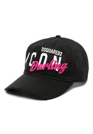 Dsquared2 logo-print cotton baseball cap - Schwarz