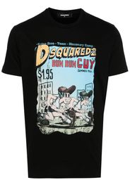 Dsquared2 graphic-print cotton T-shirt - Schwarz