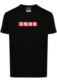 Dsquared2 logo-appliqqué cotton T-shirt - Schwarz